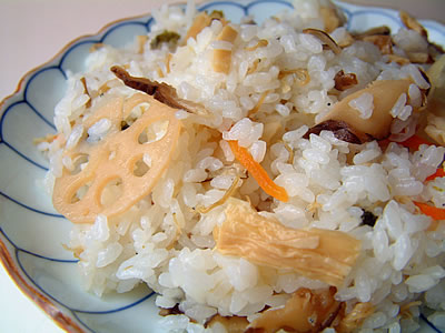 京風ちらし寿司の素内容物のみの調理例